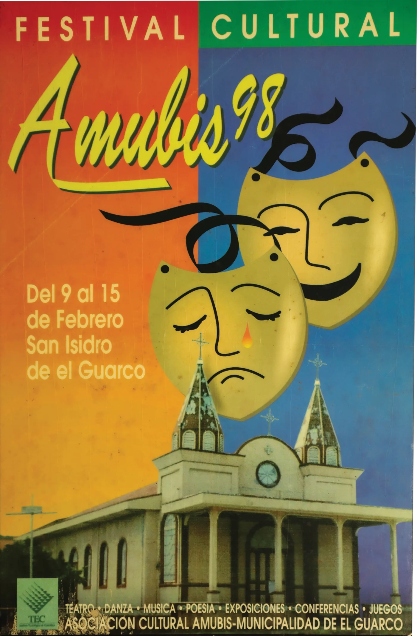 Afiche de festival de Amubis del año 1998