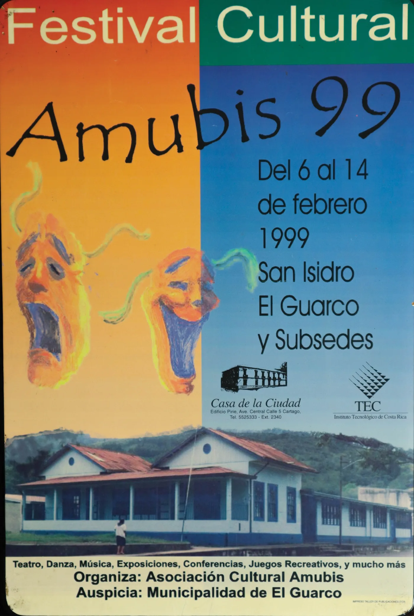 Afiche de festival de Amubis del año 1999