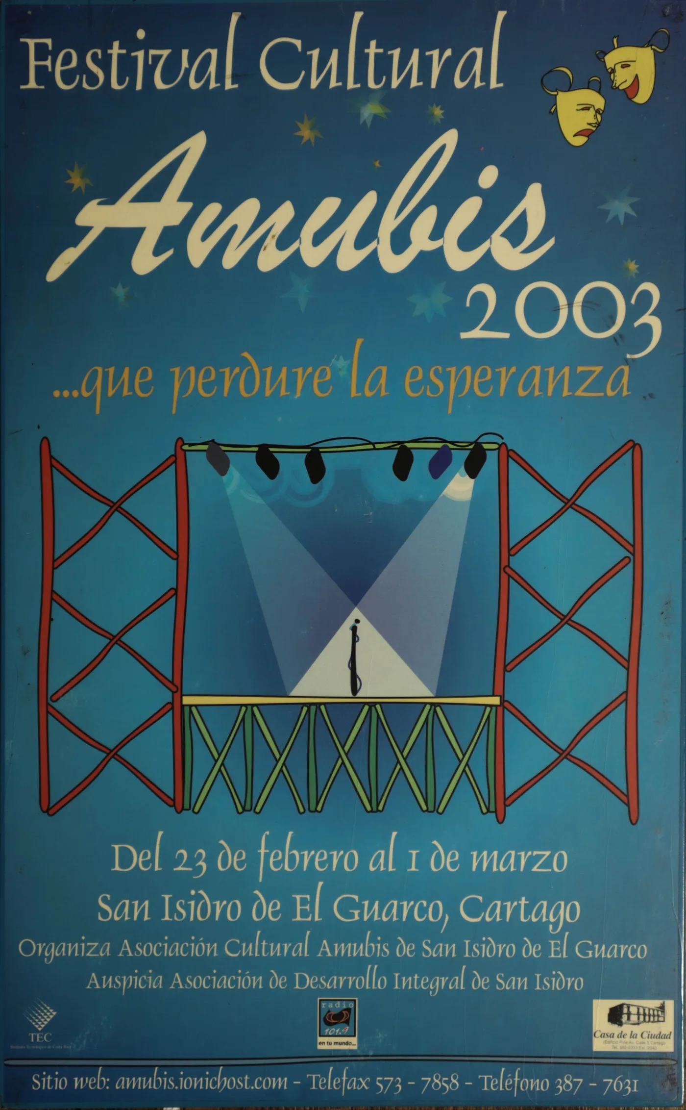 Afiche de festival de Amubis del año 2003
