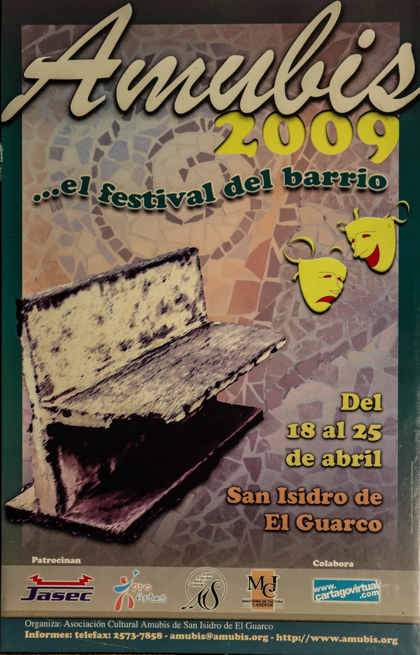Afiche de festival de Amubis del año 2009