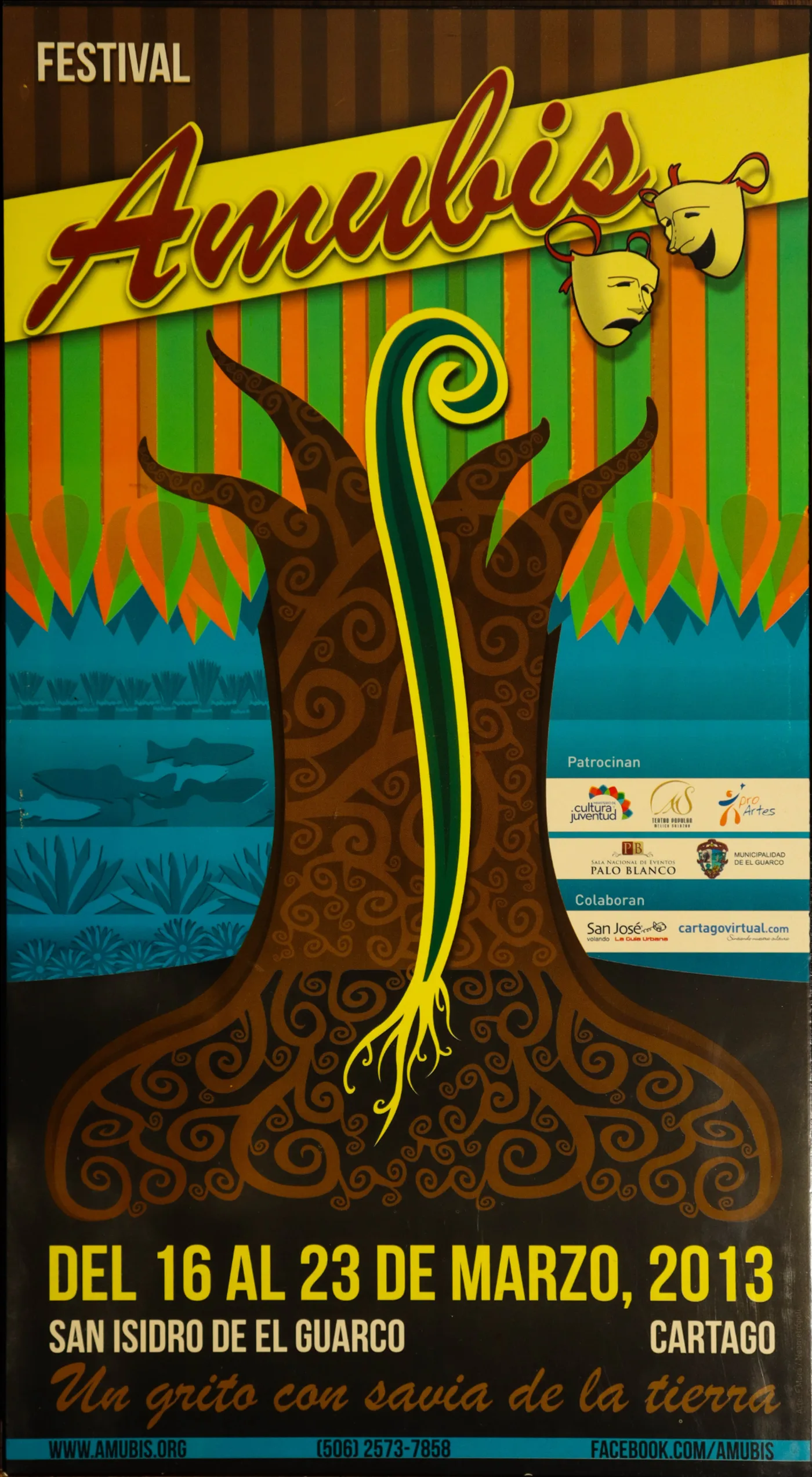 Afiche de festival de Amubis del año 2013