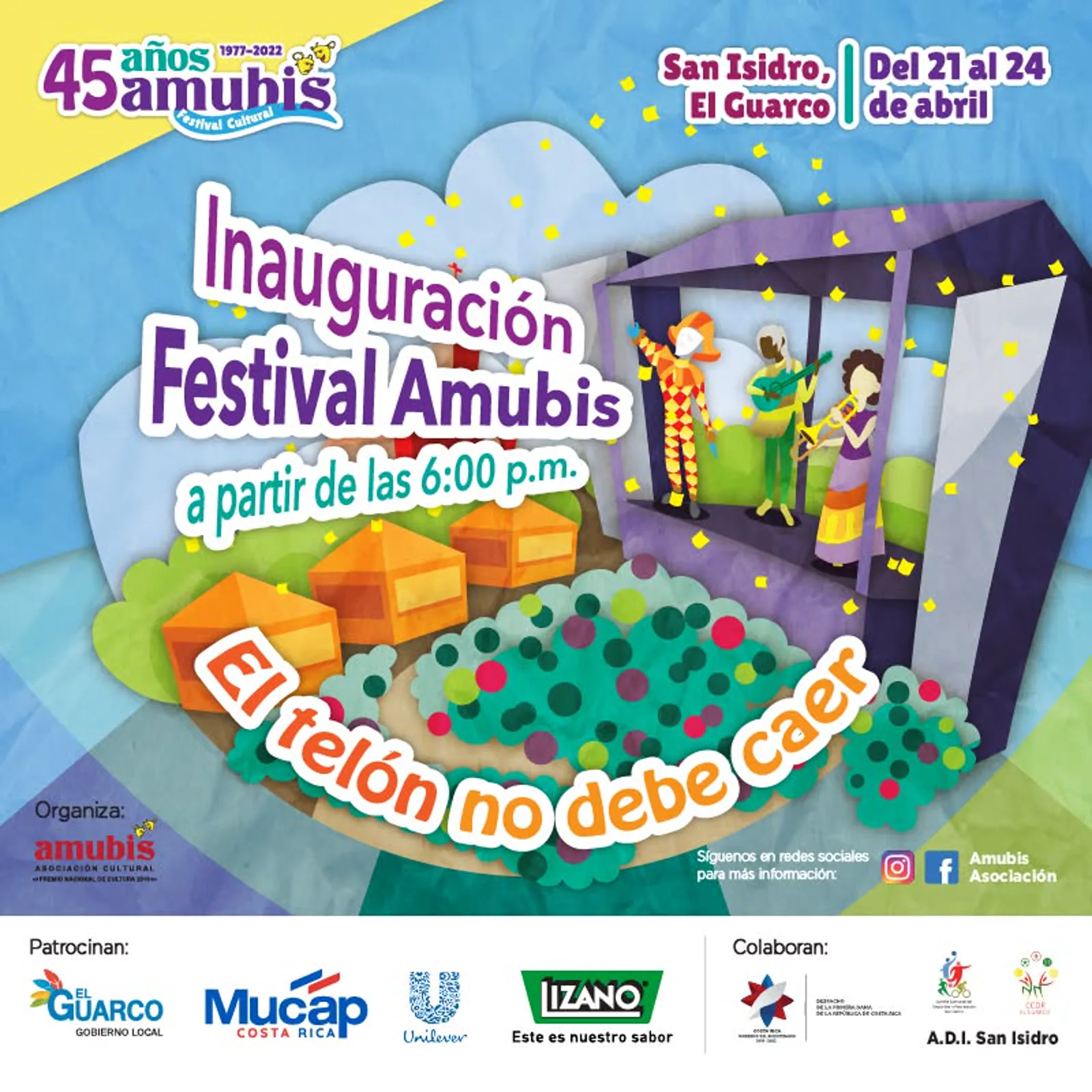 Afiche de festival de Amubis del año 2022