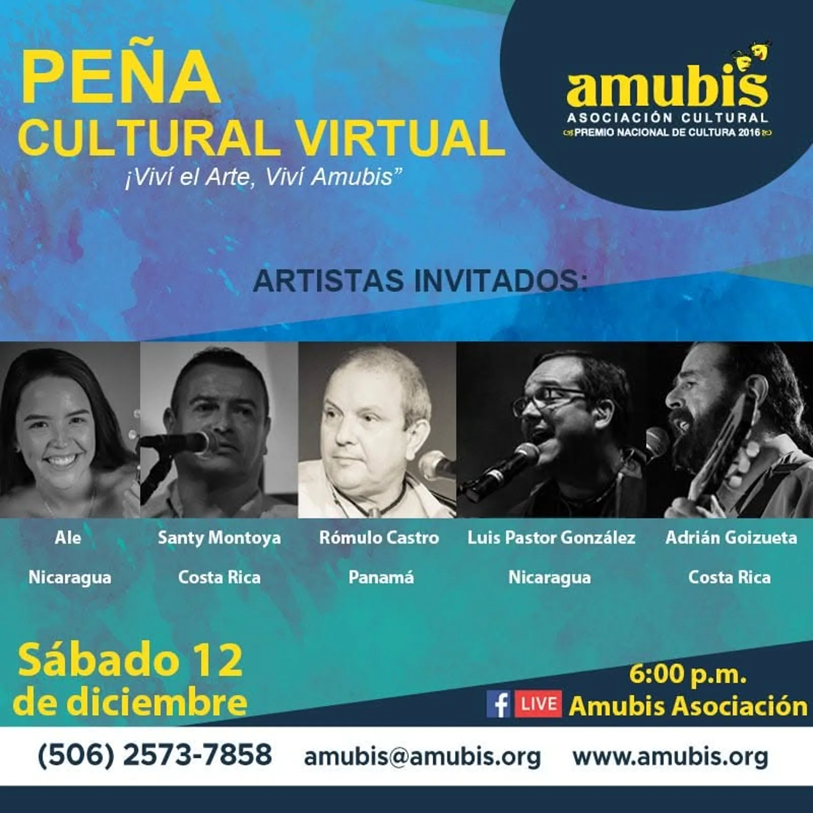 Afiche de Peña Cultural Virtual